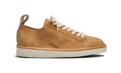 SCARPA ALLACCIATA P01 DONNA IN SUEDE CHAMPAGNE